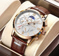 2025 New Mens Watches LIGE Top Brand Luxury Leather Casual Quartz Watch Men&