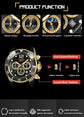 Mens Watches LIGE Top Brand Luxury Watch for Men Waterproof Sports Stainless Chronograph Quartz Wristwatch Relogio Masculino+Box