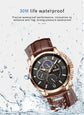 2025 New Mens Watches LIGE Top Brand Luxury Leather Casual Quartz Watch Men&