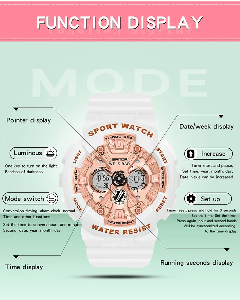 Digital Watch Women led Sports Watch For Women Wrist Watch Ladies 30M Waterproof Electronic Famous Brand Watch Relogio Masculino