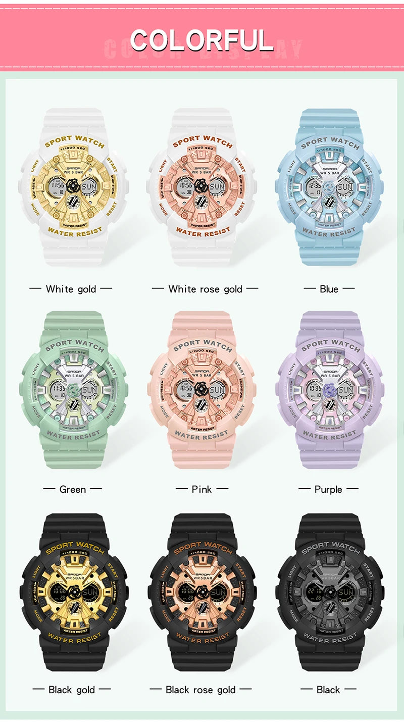 Digital Watch Women led Sports Watch For Women Wrist Watch Ladies 30M Waterproof Electronic Famous Brand Watch Relogio Masculino