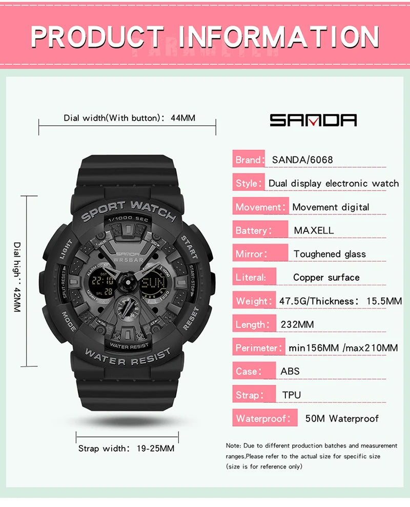 Digital Watch Women led Sports Watch For Women Wrist Watch Ladies 30M Waterproof Electronic Famous Brand Watch Relogio Masculino