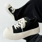 Men Thick-Soled Big Round Toe Sneakers Couple Anti slip Wear Outdoor Shoes Women Versatile Trendy Casual Unisex Board Footwear