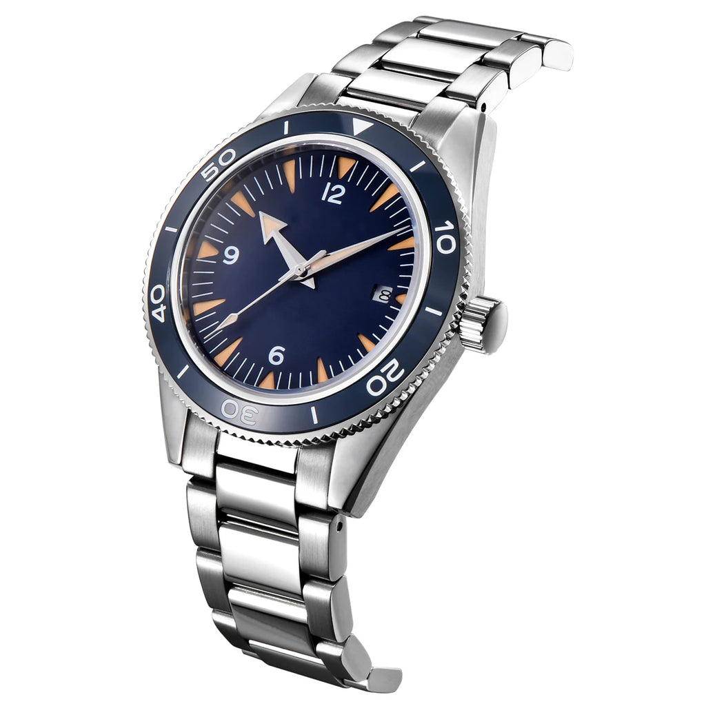 41MM  CORGEUT Sapphire Glass 100m Waterproof Japan  Automatic Luminous Mens Watch Nylon Strap