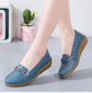 Woman Shoes Breathable Leather Shoes For Women Low Heels Casual Zapatos Mujer Elegant Heel Women&