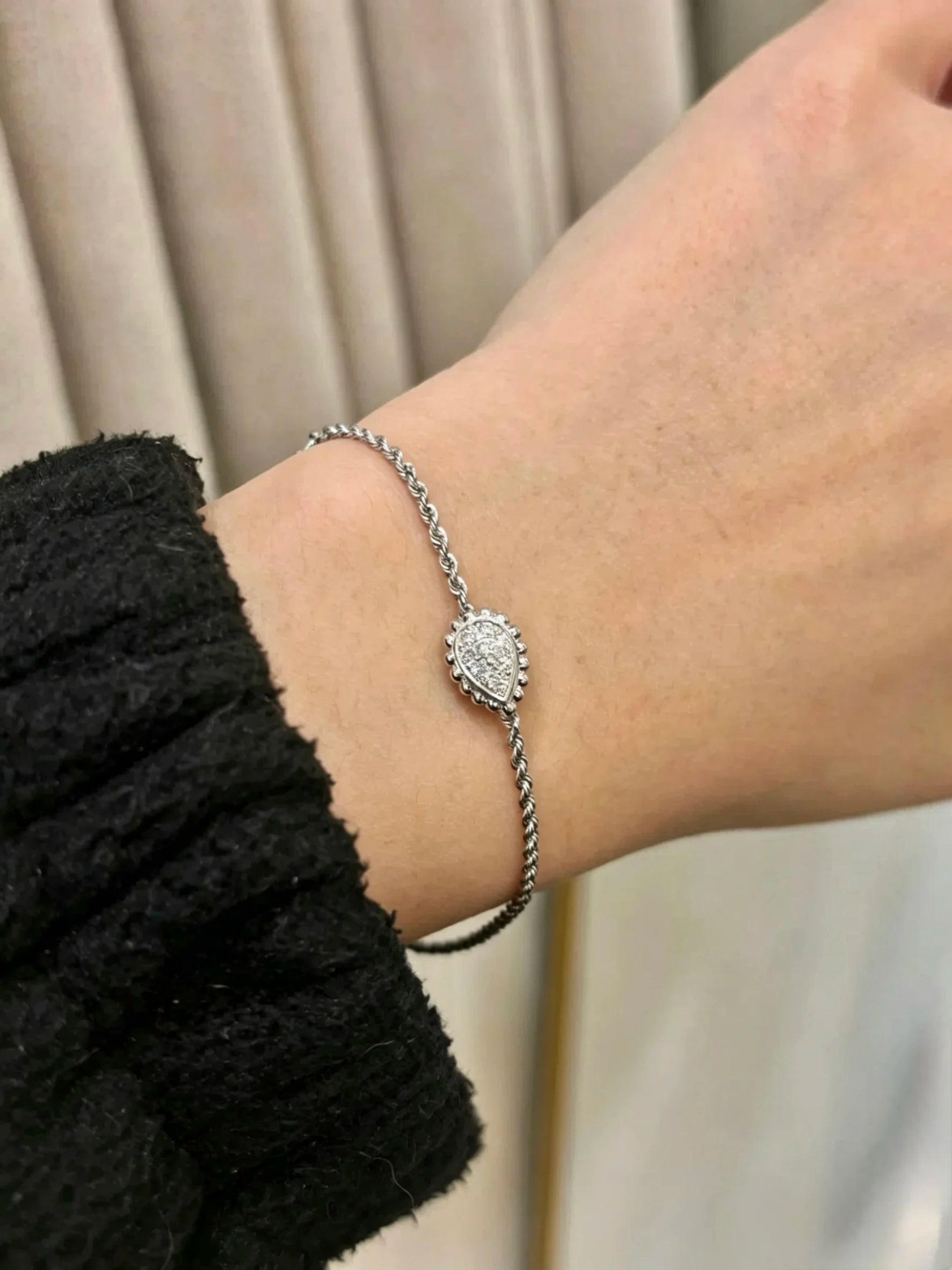 Water Drop Teardrop Jewelry Set Women's S925 Silver Necklace Earring Bracelet Ring AAAA+ Zircon High quality Wedding Party Gift