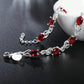925 Sterling Silver Ruby Sapphire Amethyst Gemstone Bracelets Woman Wedding Jewelry Accessories Wholesale Jewellery