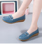 Woman Shoes Breathable Leather Shoes For Women Low Heels Casual Zapatos Mujer Elegant Heel Women&