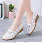 Woman Shoes Breathable Leather Shoes For Women Low Heels Casual Zapatos Mujer Elegant Heel Women&