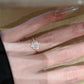 925 Silver Plated Fashion Golden Marquise Series Zircon Ring Necklace For Women Engagement Wedding Simple Jewelry Set