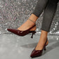 New in 2025 Pumps Footwear Elegant Women Heeled Shoes Fashion Buckle Strap Female Pointed Toe Slingbacks Ladies High Heels Shoes