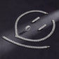 Zirconia Bridal Jewelry Set For Women Dubai Saudi Wedding Necklace Earring  Bracelet Ring Set Prom Evening Dress Party Jewelry