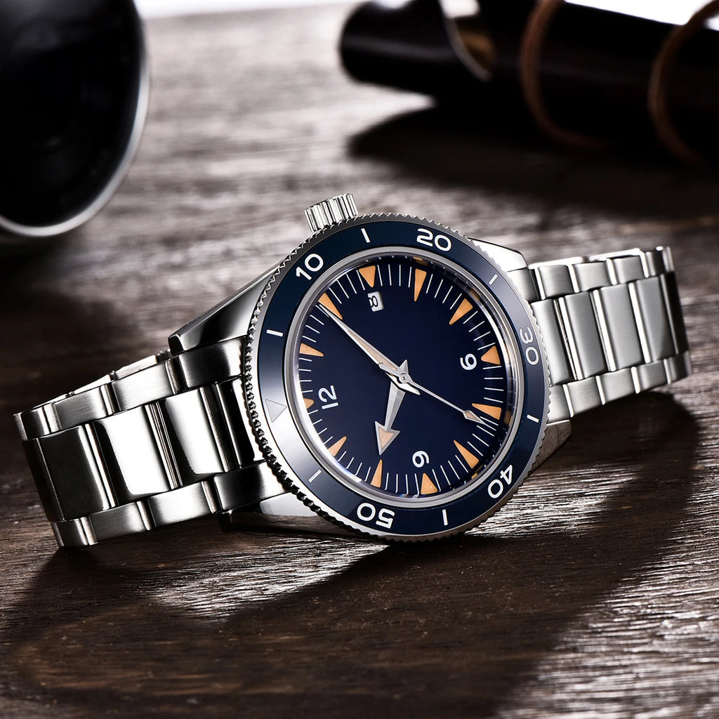 41MM  CORGEUT Sapphire Glass 100m Waterproof Japan  Automatic Luminous Mens Watch Nylon Strap