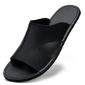 Men's Beach Slippers Man Footwear 2025 Summer New Men's Casual Shoes Soft Sole Fashion Pu Leather Anti slip Trendy Men Sneakers
