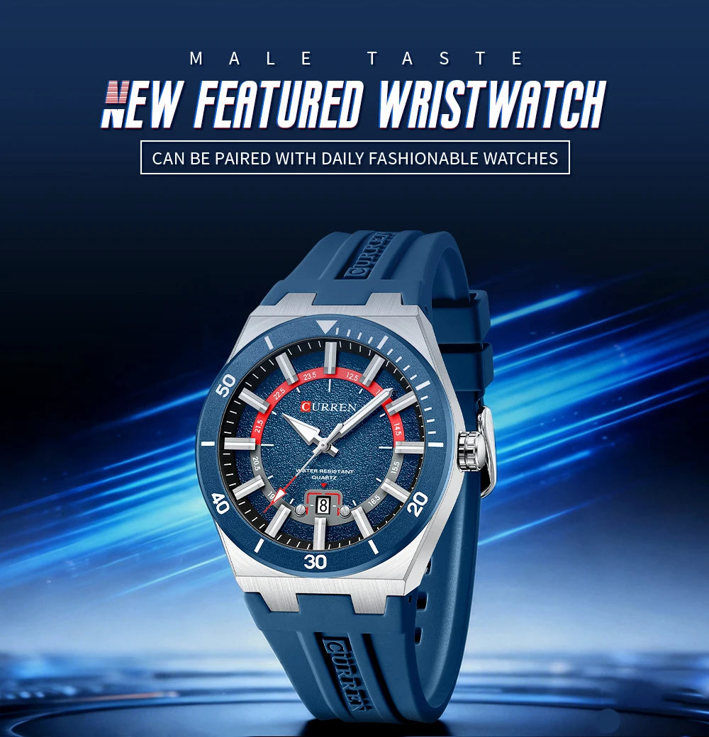 Mens Watches Analog Quartz Sports Unisex 30M Waterproof Watch for Men Military Time with Second Hand Glowing Easy to Read Dial