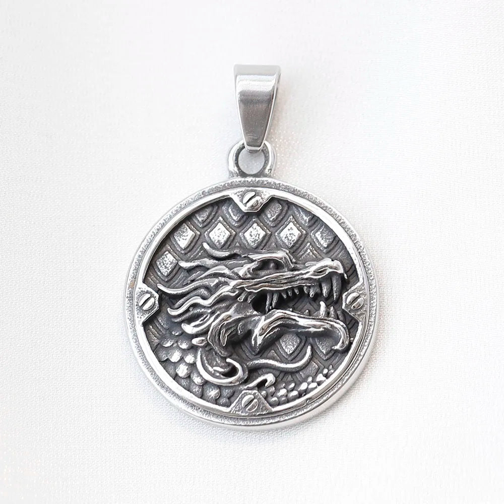 Mens Jewellery Titanium Steel Celtic Cross Necklace Pendant Vintage Chain for Men Necklace Stainless Steel Jewelry Collar Hombre