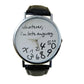 Simple Women Watch Ladies Dress Big Dial Leather Watches Whatever I Am Late Anyway Letter Watch for Students Reloj Mujer