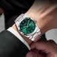 Man Watch Quartz Watch Luxury Waterproof Luminous Date Week Stainless Steel Men&