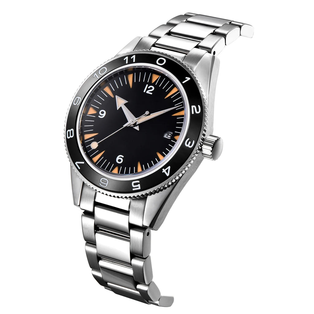 41MM  CORGEUT Sapphire Glass 100m Waterproof Japan  Automatic Luminous Mens Watch Nylon Strap