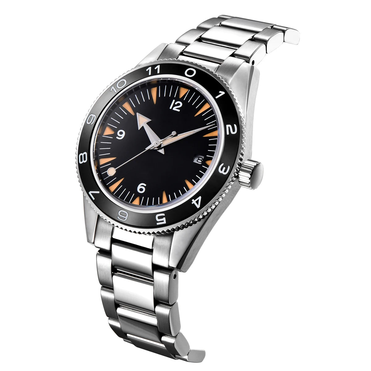 41MM  CORGEUT Sapphire Glass 100m Waterproof Japan  Automatic Luminous Mens Watch Nylon Strap