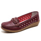 Woman Shoes Breathable Leather Shoes For Women Low Heels Casual Zapatos Mujer Elegant Heel Women&