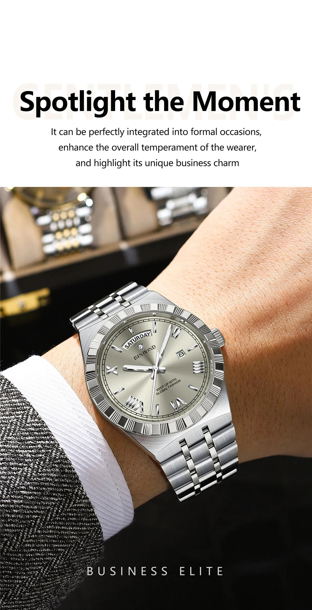 New Mens Automatic Watches For Man High Quality Brand Fashion Quartz Wristwatches Luxury Watch Men Gifts Sports Digital Clock