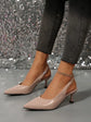 New in 2025 Pumps Footwear Elegant Women Heeled Shoes Fashion Buckle Strap Female Pointed Toe Slingbacks Ladies High Heels Shoes