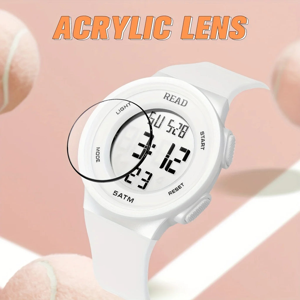 Watches for Women, Fashion Watch With High-Resolution LED Definition Display, Waterproof Multi-Function Electronic Digital Watch