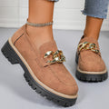 Woman Shoes Comfortable Women's loafers With Heels Casual Shoes Elegant Heel Zapatos De Mujer New Slip-on Shoes Women Footwear