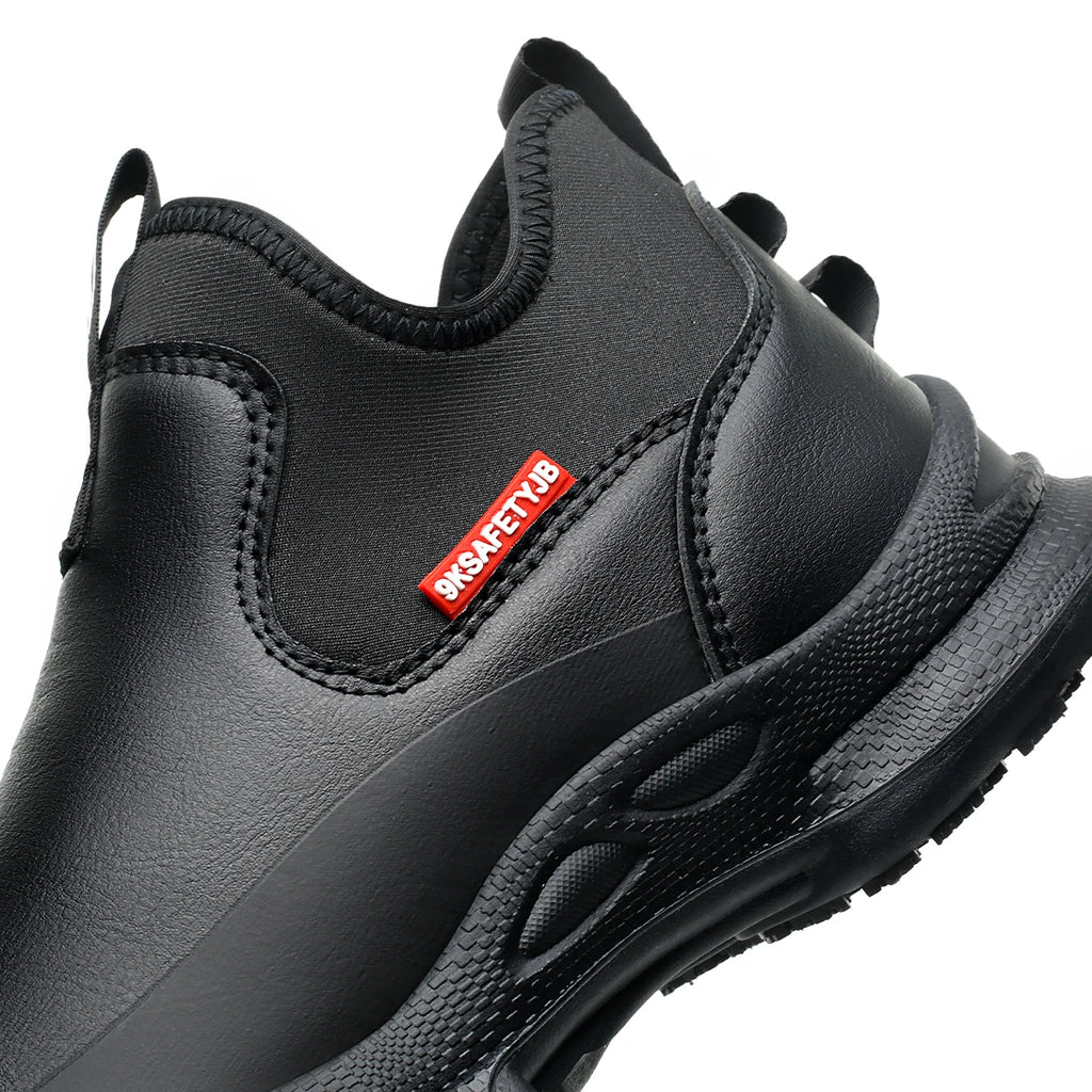 Mens Chef Work Shoes Non-Slip Oil-Resistant Kitchen Footwear Comfortable Restaurant Safety Shoes Waterproof Kitchen Shoes