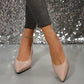 New in 2025 Pumps Footwear Elegant Women Heeled Shoes Fashion Buckle Strap Female Pointed Toe Slingbacks Ladies High Heels Shoes