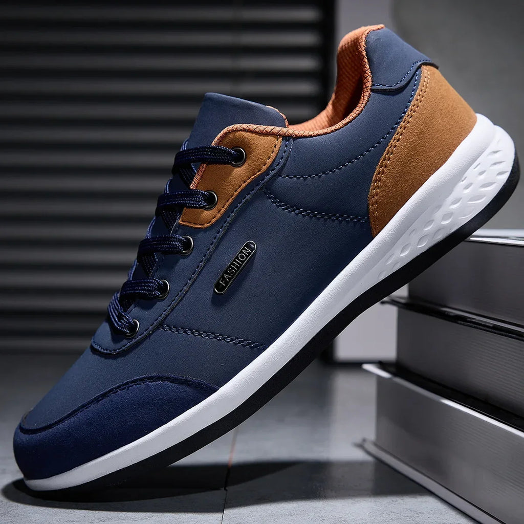 New Men Shoes Spring Autumn Waterproof Walking Sneakers Leisure Male Leather Sports Shoes Non-Slip Footwear Tennis for Men