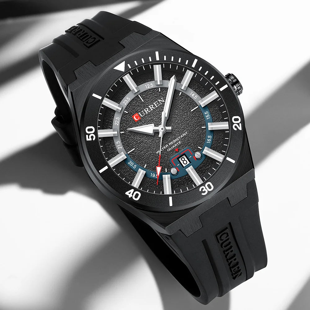 Mens Watches Analog Quartz Sports Unisex 30M Waterproof Watch for Men Military Time with Second Hand Glowing Easy to Read Dial