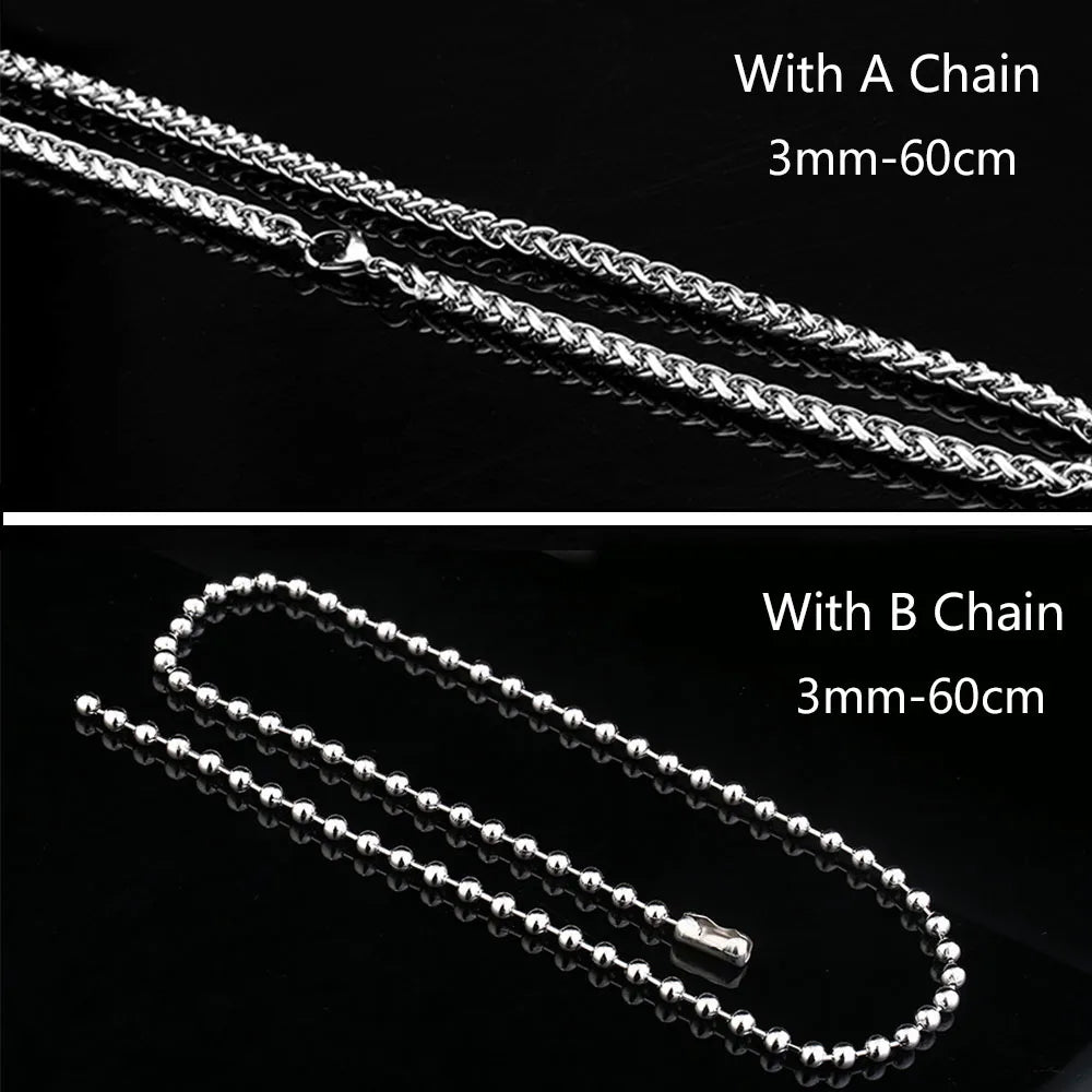 Mens Jewellery Titanium Steel Celtic Cross Necklace Pendant Vintage Chain for Men Necklace Stainless Steel Jewelry Collar Hombre