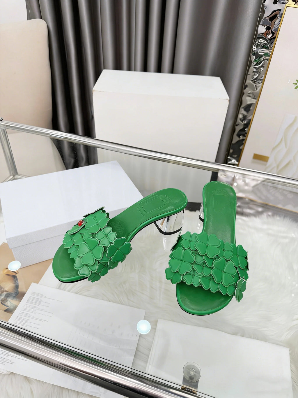 High-Quality Fashionable Casual High-Heel Ladies Slippers Comfortable Stylish Footwear for Women