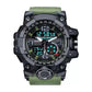 Mens Watch Multi Function Open Button Luminous Function Dual Display Analog Digital Watch Suitable for Sports and Running