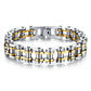 Mens Stainless Steel Bracelet Biker Bicycle Motorcycle Link Chain for Men Bangle Rock Male Jewelry Gift