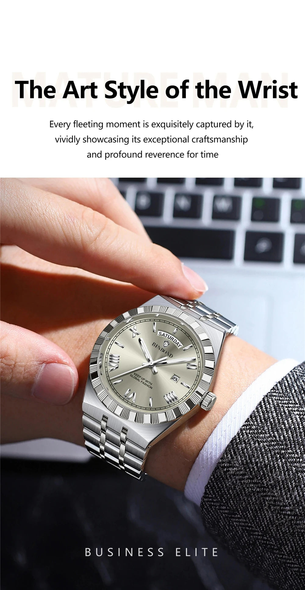 New Mens Automatic Watches For Man High Quality Brand Fashion Quartz Wristwatches Luxury Watch Men Gifts Sports Digital Clock