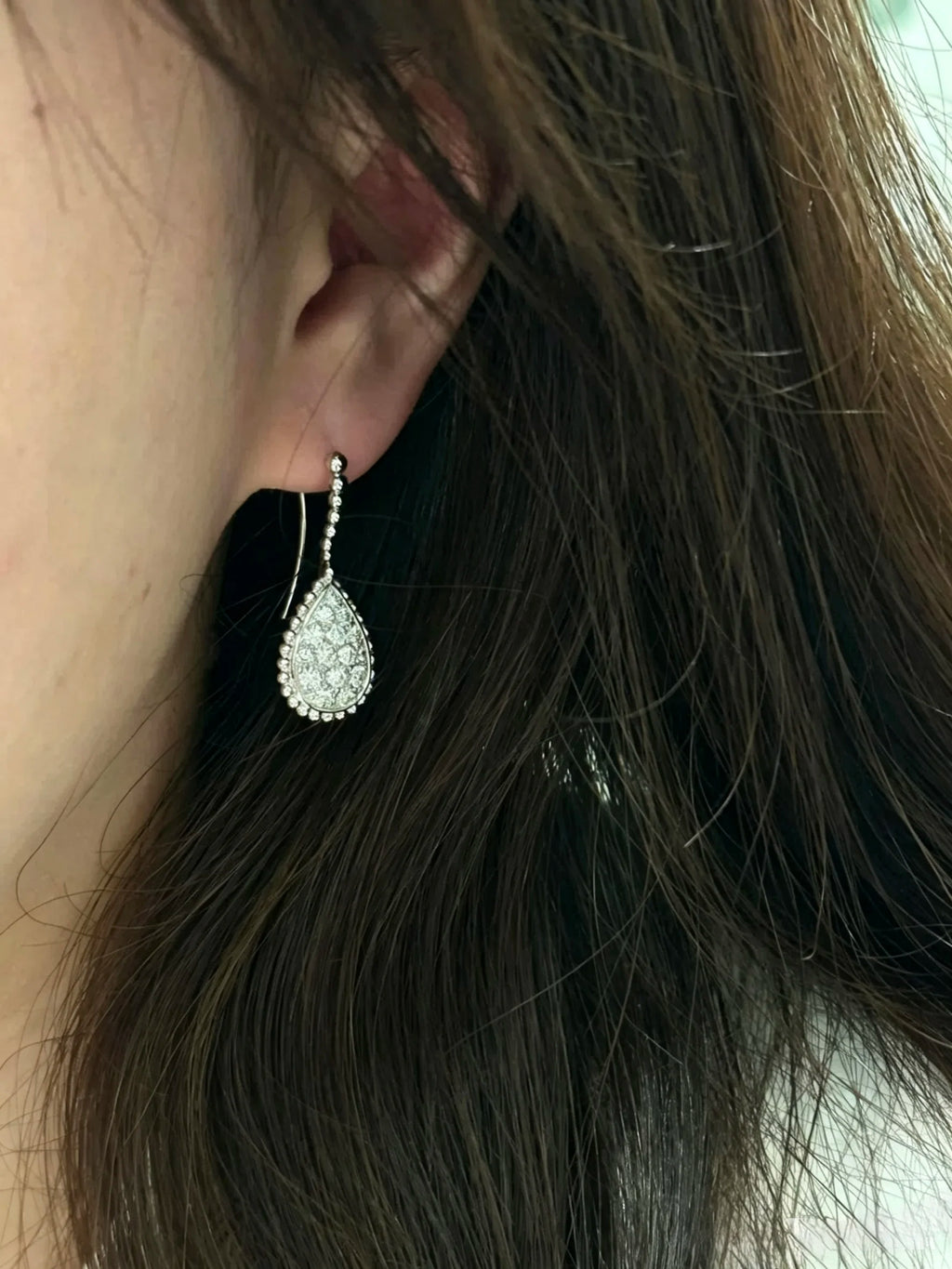 Water Drop Teardrop Jewelry Set Women's S925 Silver Necklace Earring Bracelet Ring AAAA+ Zircon High quality Wedding Party Gift