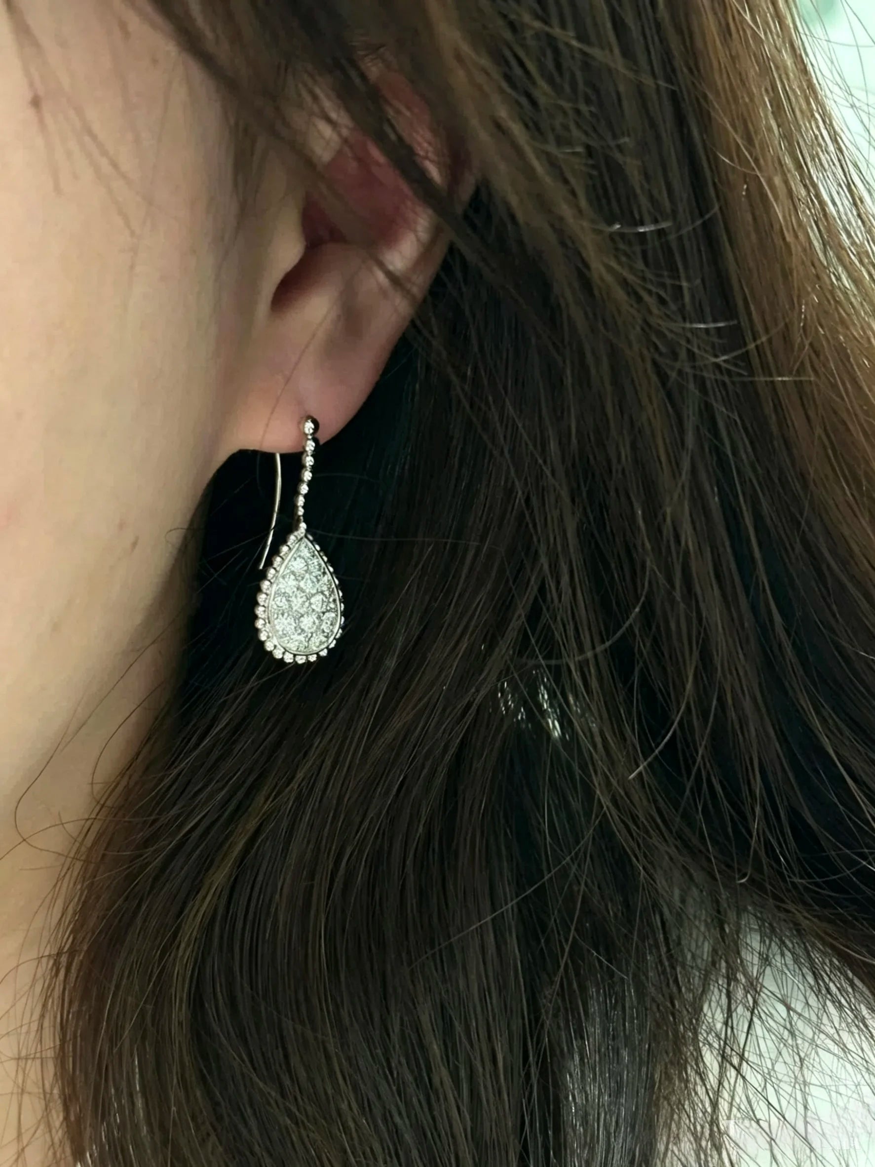 Water Drop Teardrop Jewelry Set Women's S925 Silver Necklace Earring Bracelet Ring AAAA+ Zircon High quality Wedding Party Gift