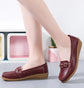 Woman Shoes Breathable Leather Shoes For Women Low Heels Casual Zapatos Mujer Elegant Heel Women&