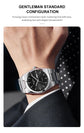 Man Watch Quartz Watch Luxury Waterproof Luminous Date Week Stainless Steel Men&