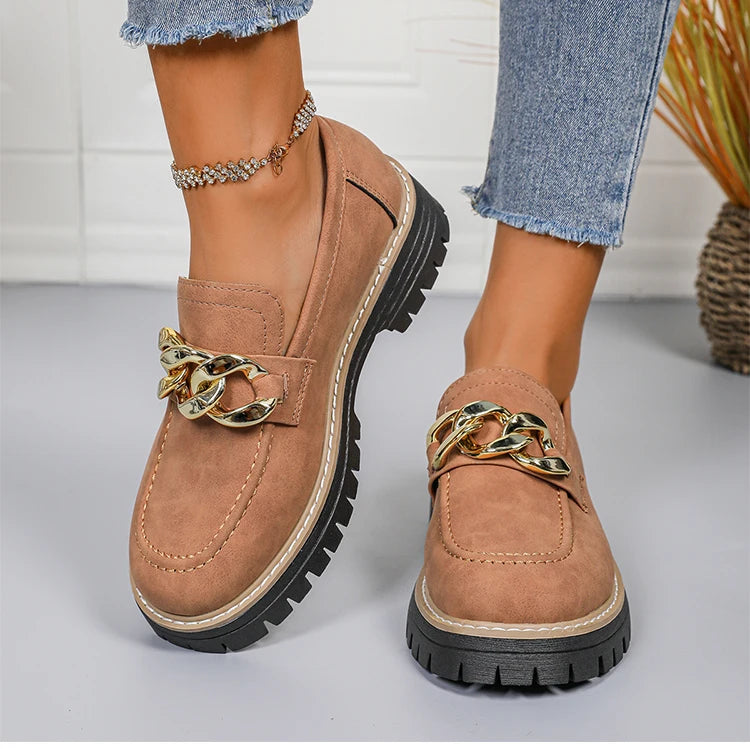 Woman Shoes Comfortable Women's loafers With Heels Casual Shoes Elegant Heel Zapatos De Mujer New Slip-on Shoes Women Footwear