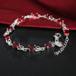 925 Sterling Silver Ruby Sapphire Amethyst Gemstone Bracelets Woman Wedding Jewelry Accessories Wholesale Jewellery