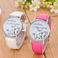Simple Women Watch Ladies Dress Big Dial Leather Watches Whatever I Am Late Anyway Letter Watch for Students Reloj Mujer