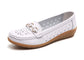 Woman Shoes Breathable Leather Shoes For Women Low Heels Casual Zapatos Mujer Elegant Heel Women&