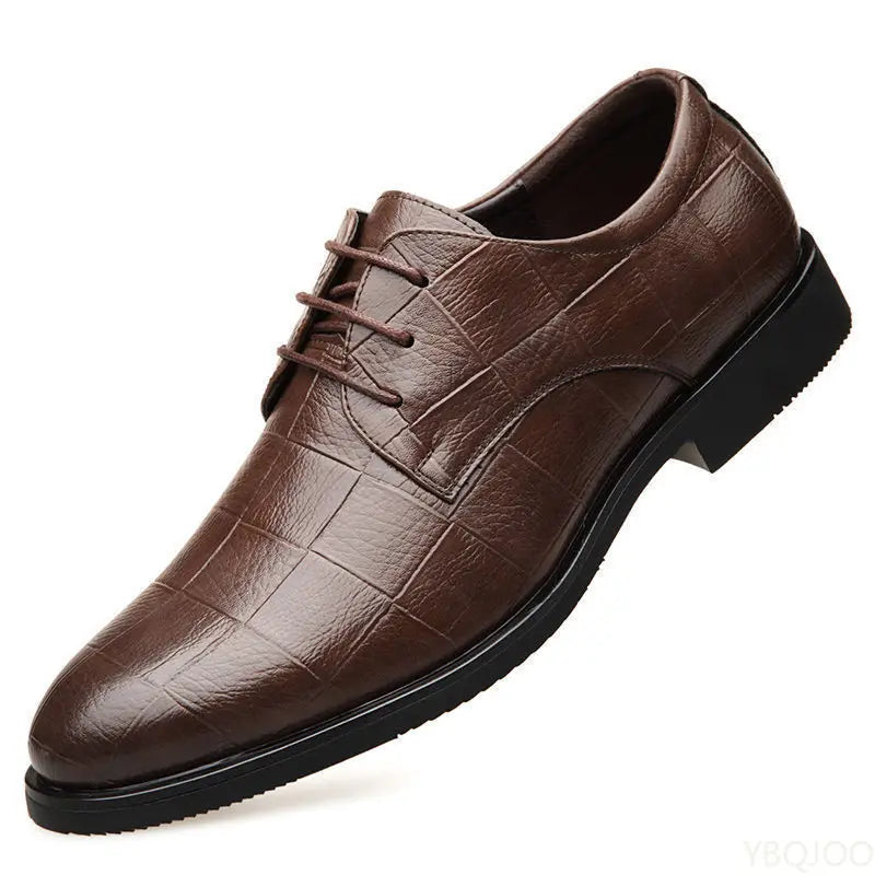 2026Mens Business Leather Shoes Soft Soled Comfortable Formal Shoe Casual Versatile Work Footwear Fashion Light Male Shoes Homme