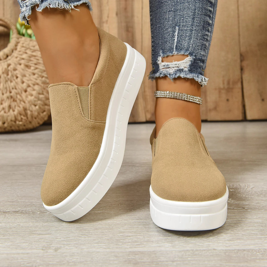 Shoes for Women Spring Leisure Sneakers New Womens Lazy Footwear Lightweight Thick Sole Platform Women Shoes Size 36-43