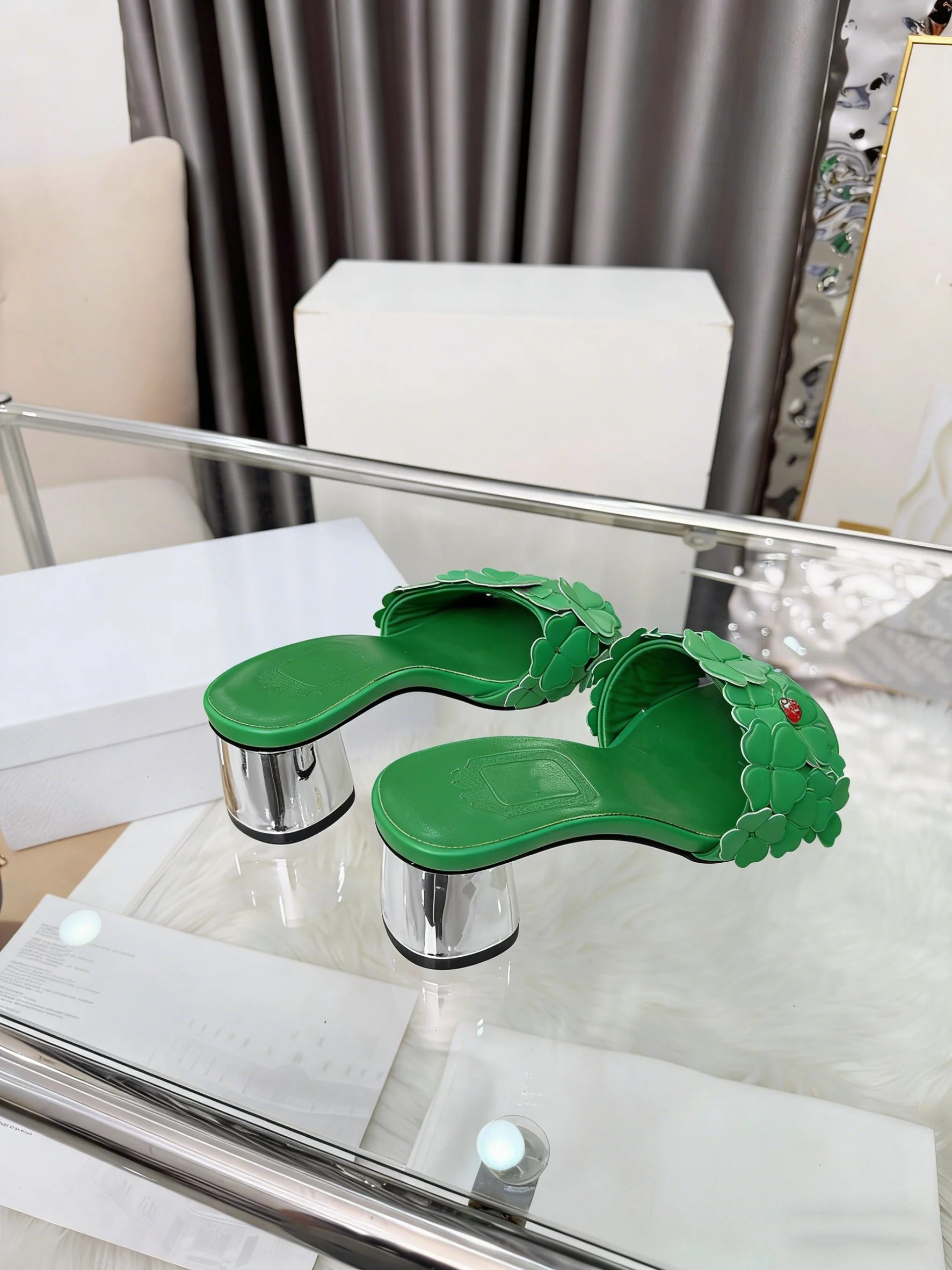 High-Quality Fashionable Casual High-Heel Ladies Slippers Comfortable Stylish Footwear for Women