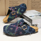 Mens Sandals Couple Cork Clogs Slippers Fashion Soft Footbed Suede Beach Slides with Arch Support Girls Outdoor Muller Shoes